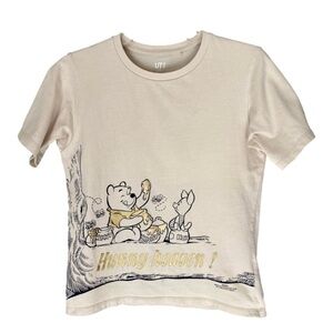 DISNEY Kids Winnie the Pooh with Piglet & Tigger Tee Shirt, Size XS